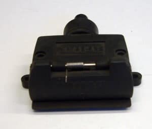 This photo shows a 7-pin female socket/connector for a WeedSwiper.